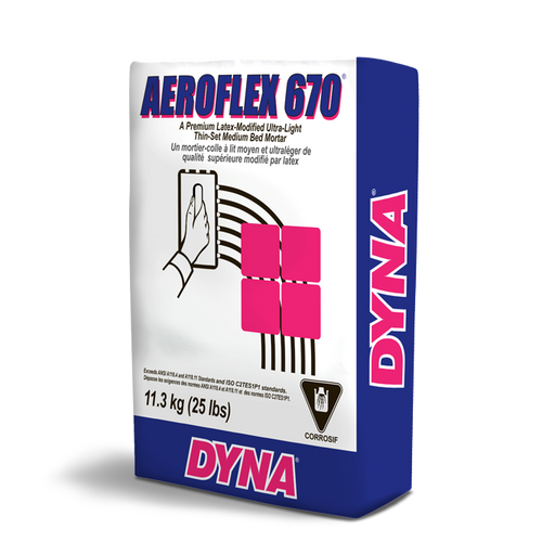 AeroFlex 670 Premium Polymer Thin set Mortar